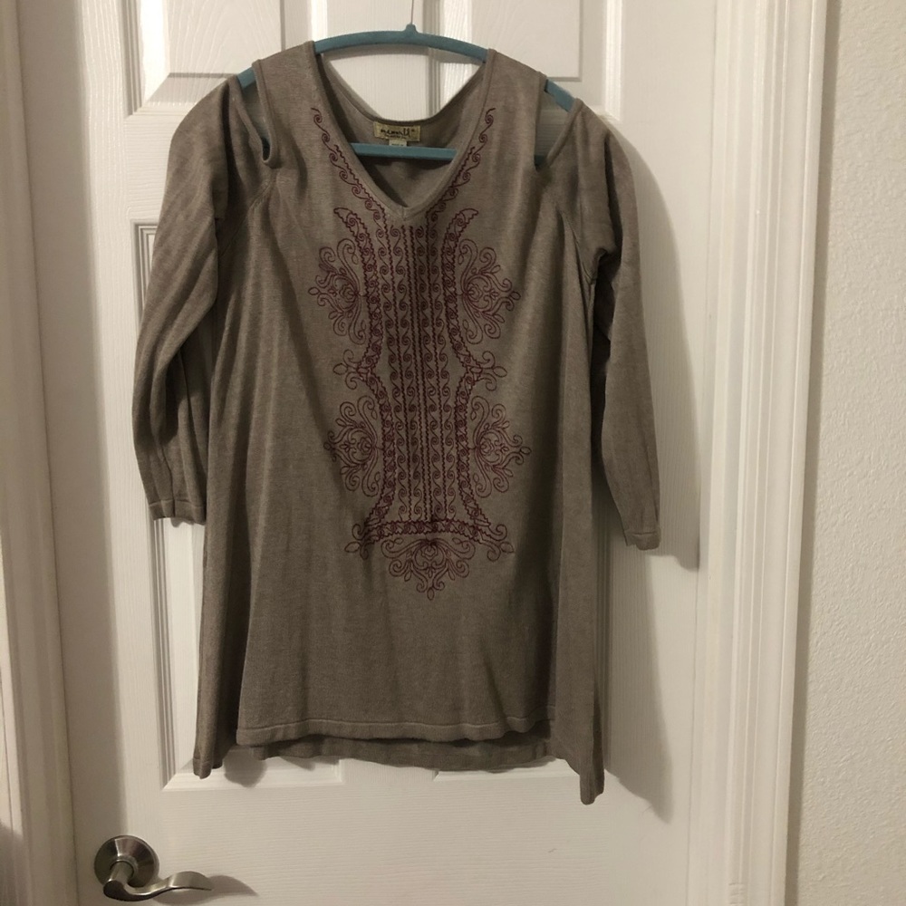 Cold shoulder blouse